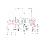 رله کتابی 2 کنتاکت FINDER-Relay 44.62 - تصویر 4