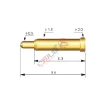 ARH8.5-2.0-SMD اتصال پاور شارژ طول 8.5 و مقطع 2 میلی‌متر